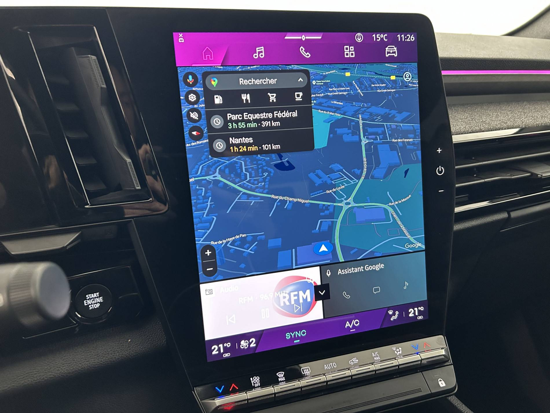 Vente en ligne Renault Espace Espace E-Tech full hybrid 200 GSR2 au prix de 34 850 €