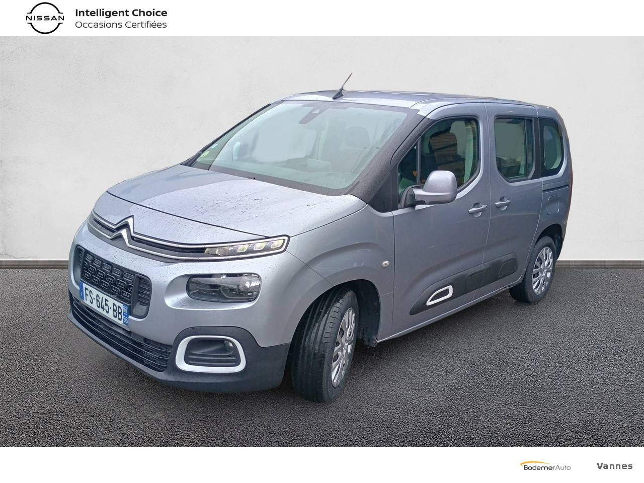 Citroën Berlingo  Taille M BlueHDi 100 S&S BVM occasion de 2020 en vente à Vannes