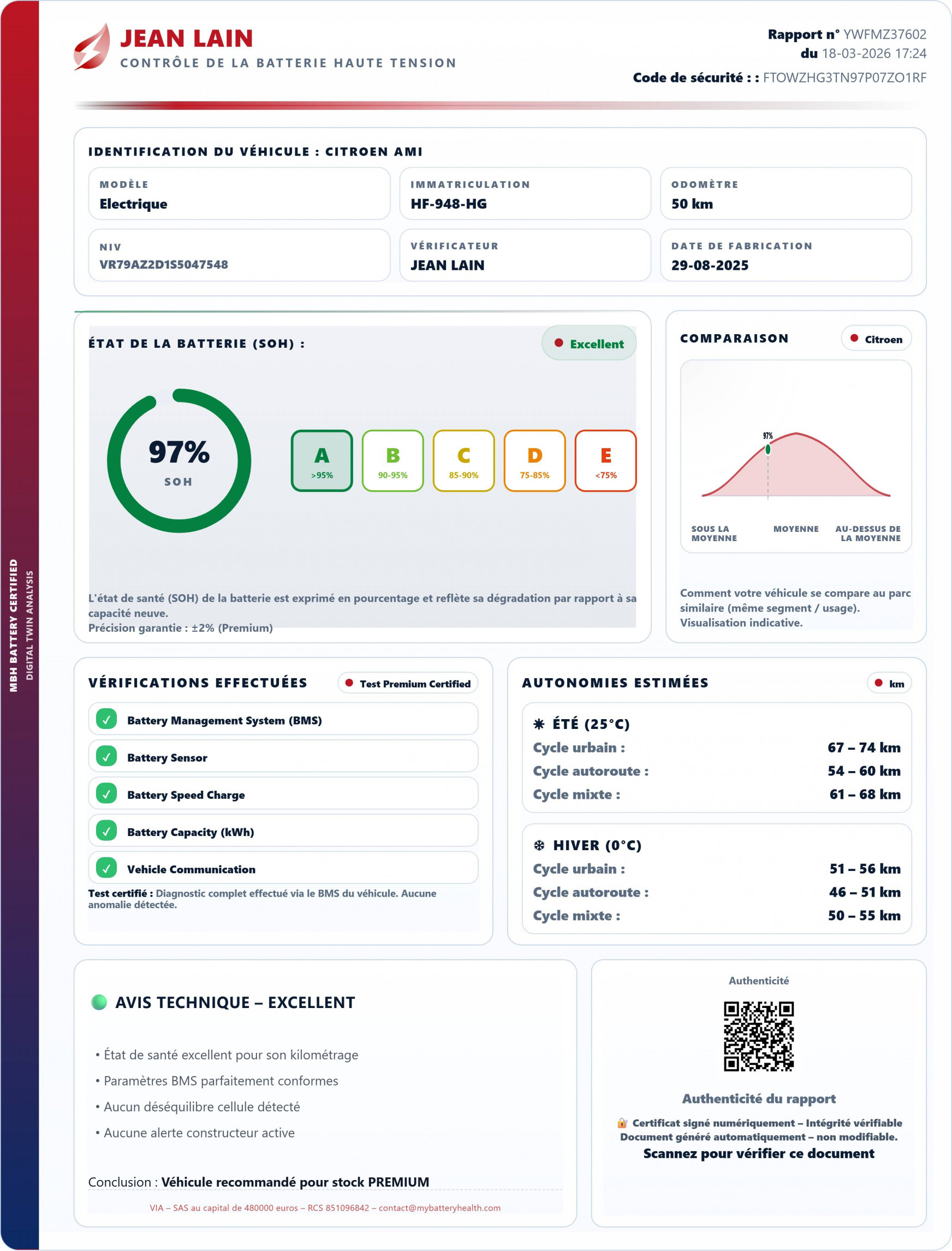 Vente en ligne CITROEN AMI ami AMI de 2025 au prix de 8 974 €