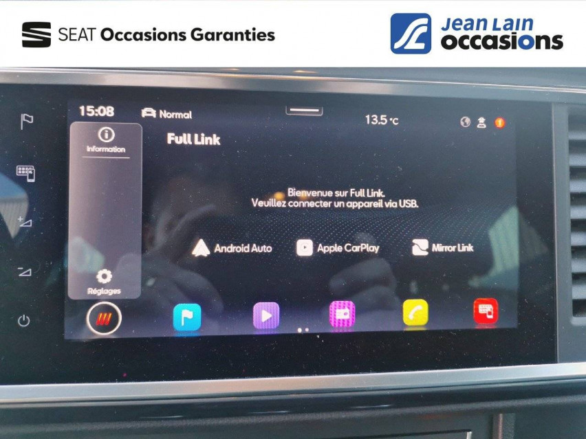 Apple Carplay sans fil et Android Auto sur Seat ATECA écran d