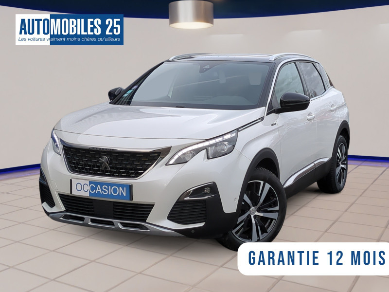Peugeot 3008 1.2 PURETECH 130CH GT LINE S&S Essence BLANC NACRÉ / TOIT N Occasion à vendre