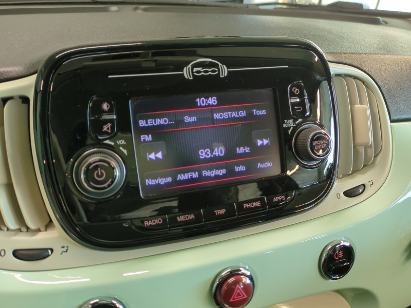 Photo 9 de l'offre de FIAT 500 1.2 8V 69CH S DUALOGIC à 10990€ chez Automobiles 25
