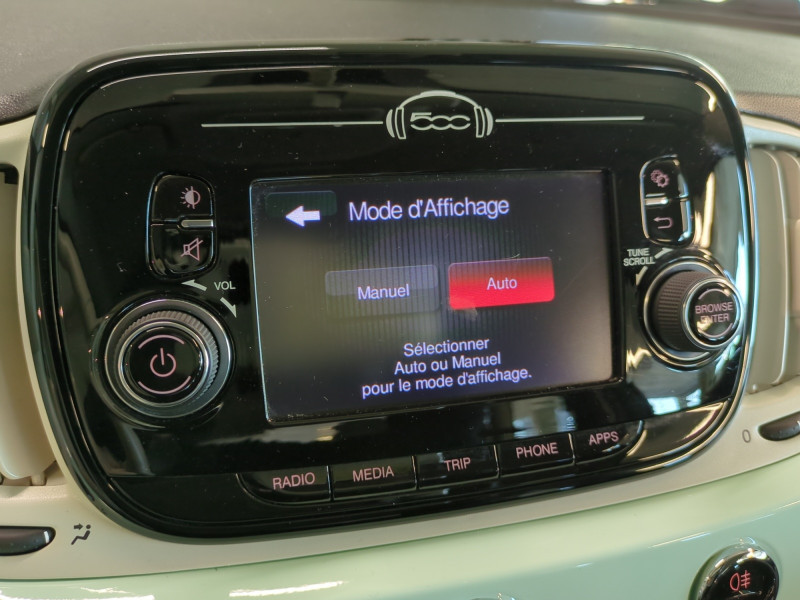 Photo 14 de l'offre de FIAT 500 1.2 8V 69CH S DUALOGIC à 10990€ chez Automobiles 25