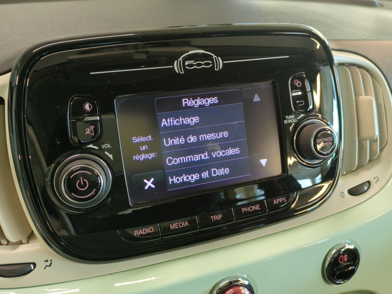 Photo 11 de l'offre de FIAT 500 1.2 8V 69CH S DUALOGIC à 10990€ chez Automobiles 25