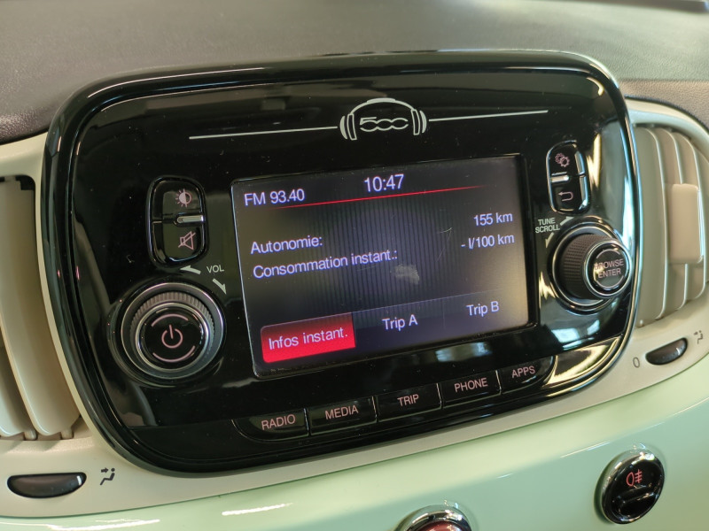 Photo 12 de l'offre de FIAT 500 1.2 8V 69CH S DUALOGIC à 10990€ chez Automobiles 25