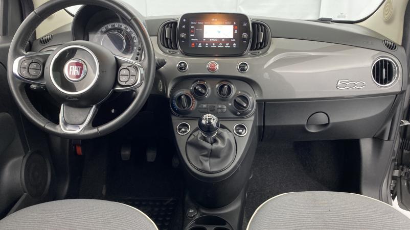Vente en ligne Fiat 500 1.2 8v 69ch Lounge+Radar AR+Roue de secours au prix de 11 480 €