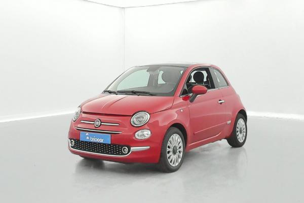 Fiat 500 1.2 69ch Eco Pack Lounge+options occasion de 2019 en vente à Rennes