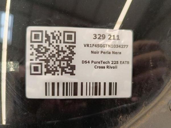 Vente en ligne Ds DS4 PureTech 225 EAT8 Cross Rivoli au prix de 27 470 €