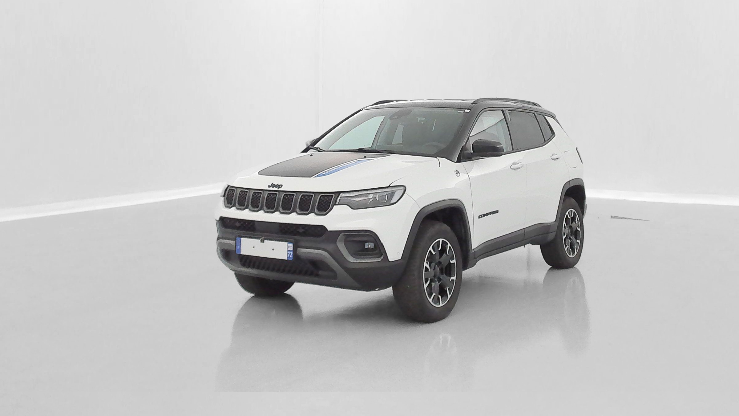 Jeep Compass COMPASS II 1.3 Turbo T4 240ch PHEV 4xe Trailhawk AT6 eAWD occasion de 2024 en vente à Rennes