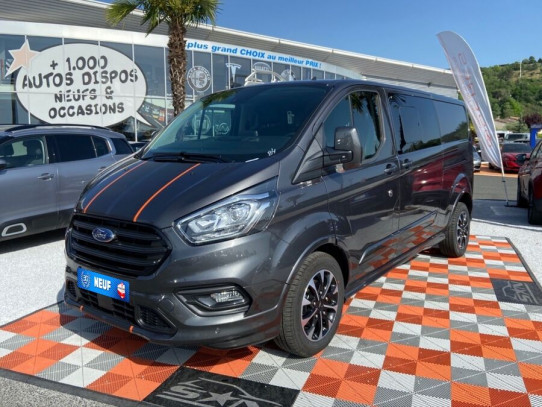 Acheter FORD TRANSIT CUSTOM 320 L2H1 2.0 TDCI 185 mHEV SPORT DOUBLE CABINE Attelage chez SN Diffusion