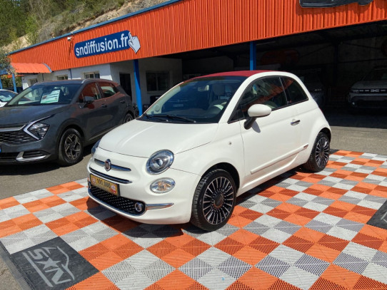 Acheter FIAT 500 C 1.2 69 LOUNGE GPS JA 16 Capote Rouge chez SN Diffusion