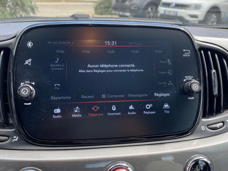 Photo 16 de l'offre de FIAT 500C 1.0 70 BVM6 HYBRID DOLCEVITA CarPlay à 12950€ chez Mérignac auto