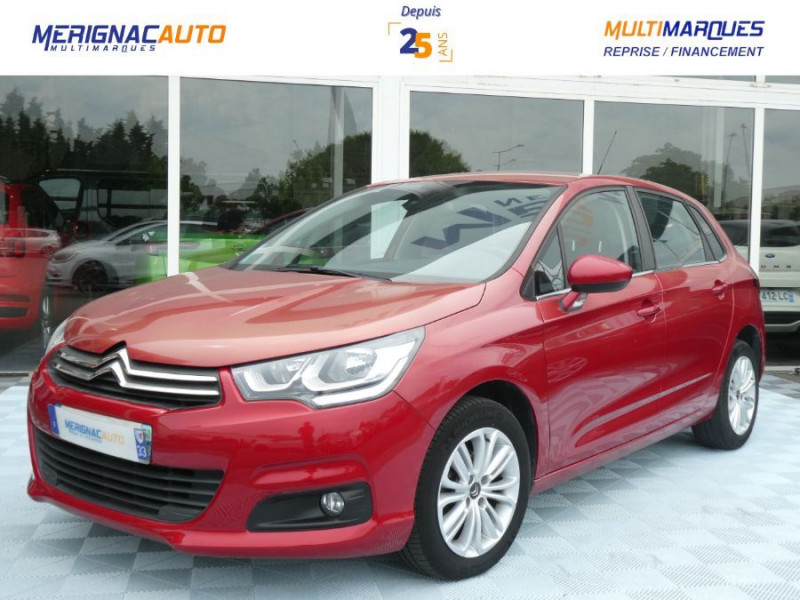 Citroen C4 1.2 PureTech 110 FEEL CLIM Auto Radar Bluetooth ESSENCE ROUGE MÉTAL Occasion à vendre