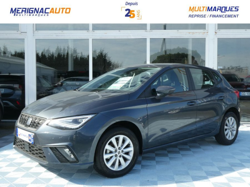 Seat IBIZA 1.0 MPI 80 STYLE PLUS Camera Radars CarPlay... Gtie 04/29 ESSENCE GRIS MAGNETIC Occasion à vendre