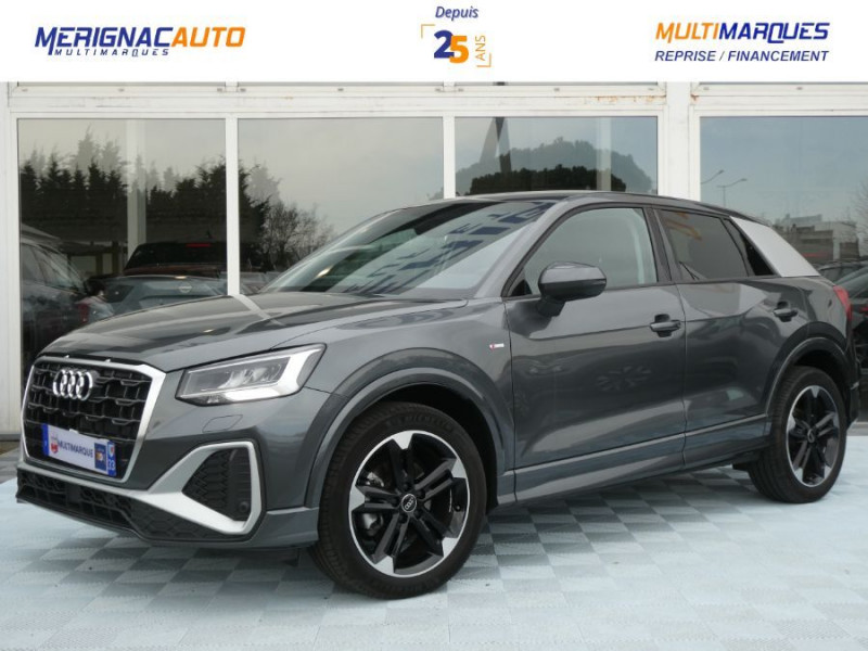 Audi Q2 New 30 TFSI 110 BVM6 Pack S LINE Ext. JA18 Camera Key Less Gtie 04/29 ESSENCE GRIS DAYTONA Occasion à vendre