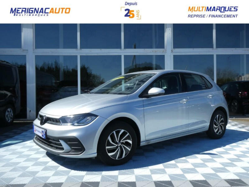 Volkswagen POLO VI 1.0 TSI 95 DSG7 LIFE Camera CarPlay Radars JA ESSENCE GRIS ALU Occasion à vendre