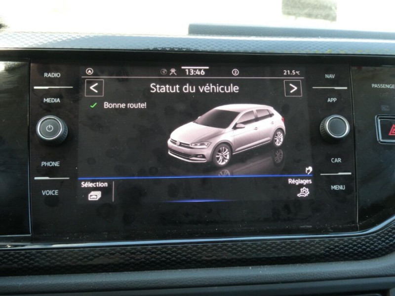 Photo 19 de l'offre de VOLKSWAGEN POLO VI 1.0 TSI 95 DSG7 LIFE Camera CarPlay Radars JA à 21450€ chez Mérignac auto