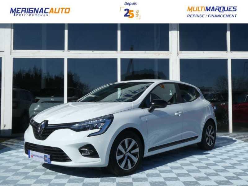Renault CLIO V 1.6 E-TECH 140 BVA EQUILIBRE CarPlay 7" Hybride BLANC GLACIER Occasion à vendre