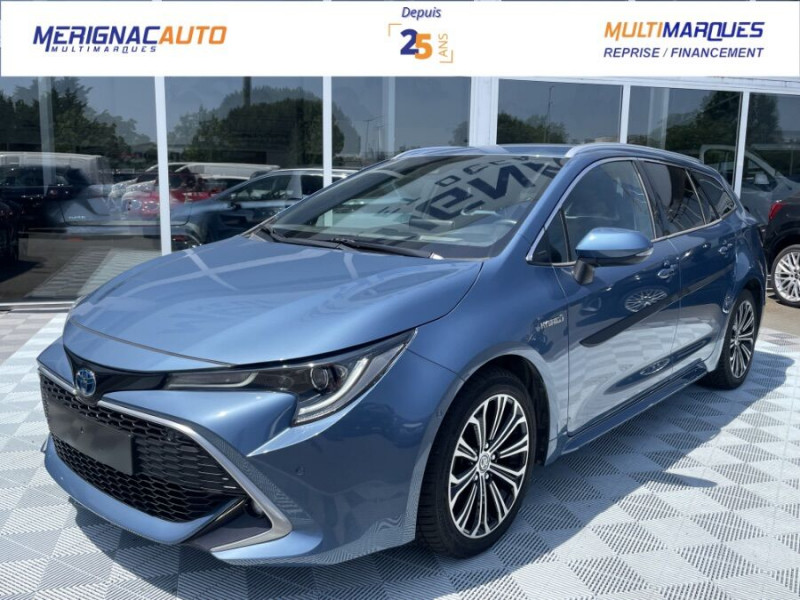 Toyota COROLLA XII TOURING SPORTS 1.8 HYBRIDE 122H BVA PREMIUM CUIR 4SC Hayon EL. JA17 Hybride BLEU DENIM METAL Occasion à vendre