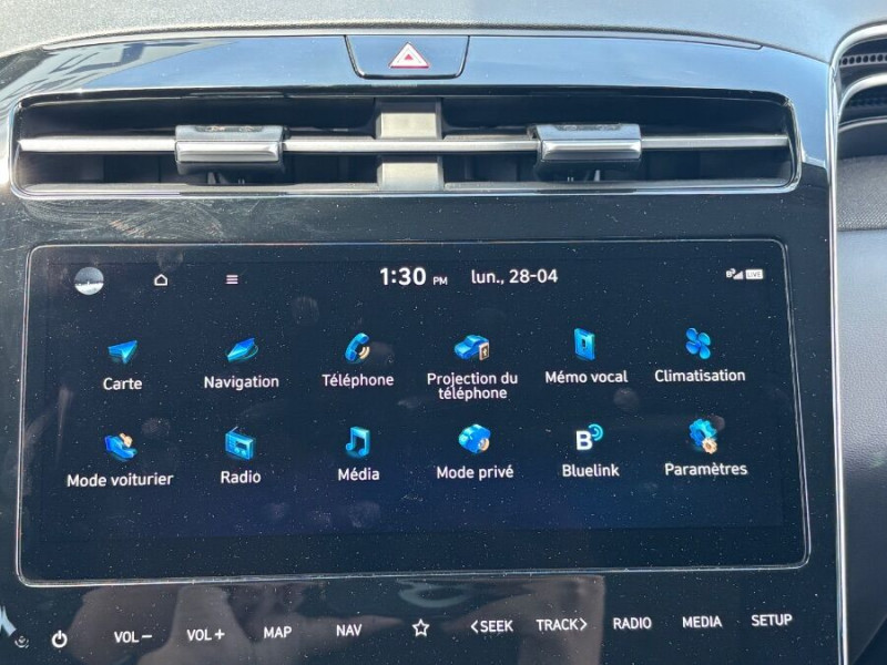 Photo 18 de l'offre de HYUNDAI TUCSON IV 1.6 CRDI 136 DCT-7 HYBRID 48V 2WD GPS BVA avec Boutons à 28490€ chez Mérignac auto