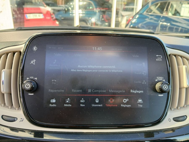 Photo 28 de l'offre de FIAT 500C 1.0 70 BVM6 HYBRID DOLCEVITA GPS JA16 CLIM Auto 1ère Main à 14750€ chez Mérignac auto