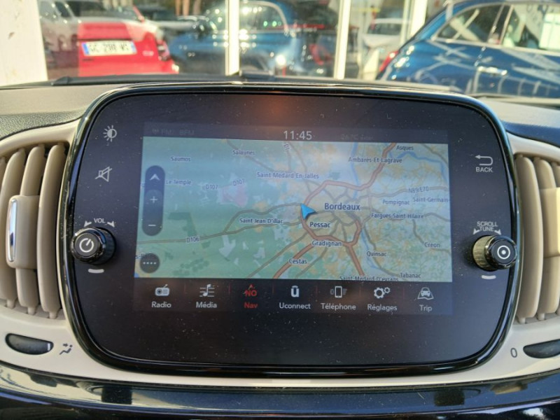 Photo 6 de l'offre de FIAT 500C 1.0 70 BVM6 HYBRID DOLCEVITA GPS JA16 CLIM Auto 1ère Main à 14750€ chez Mérignac auto