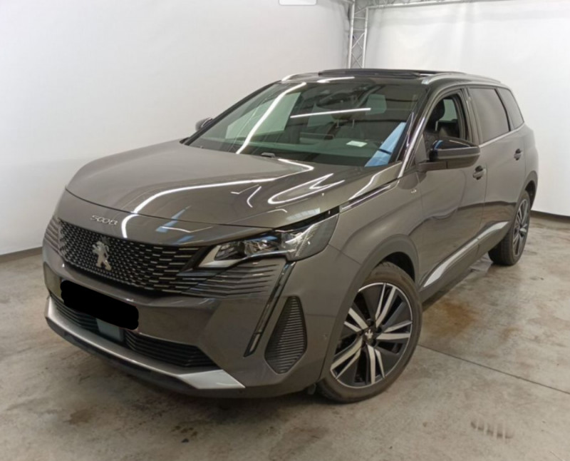 Peugeot 5008 II 1.5 BlueHDi 130 EAT8 GT PACK Full CUIR TOE Hayon EL. 360° Hifi 7PL DIESEL GRIS PLATINIUM/TOIT NOIR Occasion à vendre