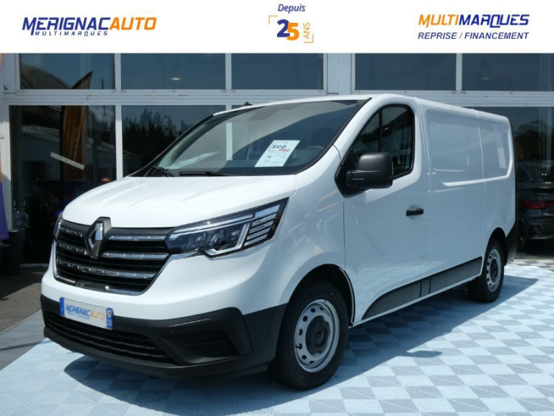 Photo 1 de l'offre de RENAULT TRAFIC L1H1 2.0 Blue dCi 150 BVA 2.8T GRAND CONFORT GPS Camera 458€ HT/Mois à 28750€ chez Mérignac auto