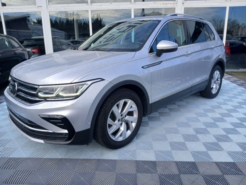 Volkswagen TIGUAN II (2) 2.0 TDI 150 DSG 2WD ELEGANCE CUIR Camera ACC Hayon EL. JA18 1ère Main DIESEL GRIS ALU Occasion à vendre