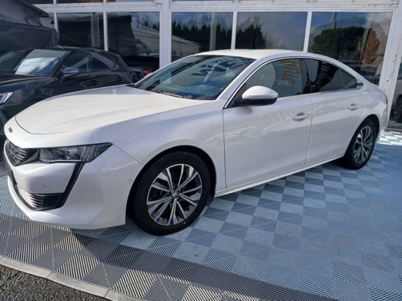 Peugeot 508 1.5 BlueHDi 130 EAT8 ALLURE PACK Coffre EL. ACC SC 1ère Main DIESEL BLANC NACRÉ Occasion à vendre