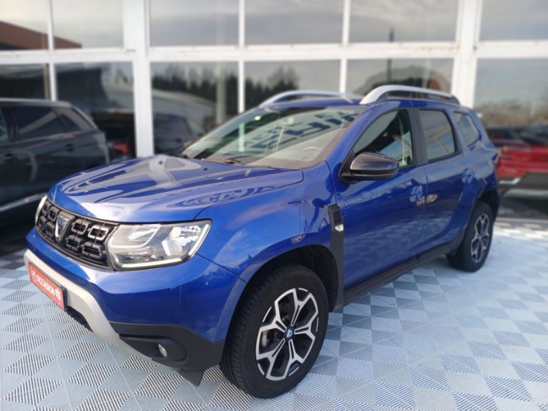 Dacia DUSTER 1.5 BlueDCi 115 BVM6 4X2 PRESTIGE Camera Attel. 1ère Main (7 Options) DIESEL BLEU MÉTAL Occasion à vendre