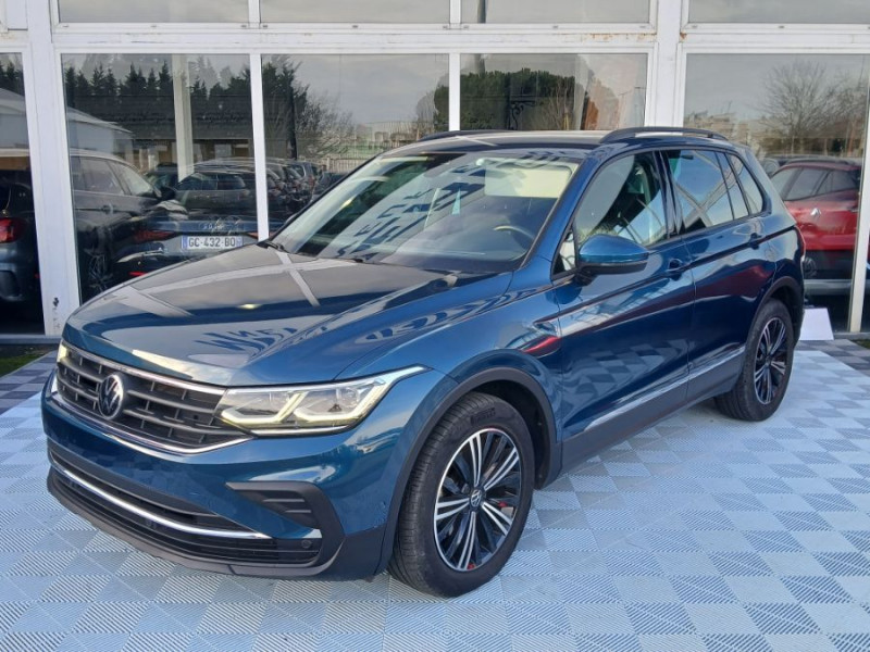 Volkswagen TIGUAN II (2) 2.0 TDI 150 DSG 2WD PACK GPS ACC 1ère Main DIESEL BLEU MÉTAL Occasion à vendre