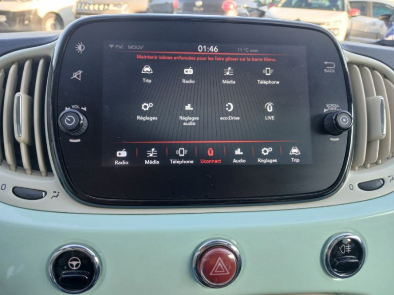 Photo 6 de l'offre de FIAT 500 1.0 70 BVM6 HYBRID LOUNGE Toit Pano à 12970€ chez Mérignac auto