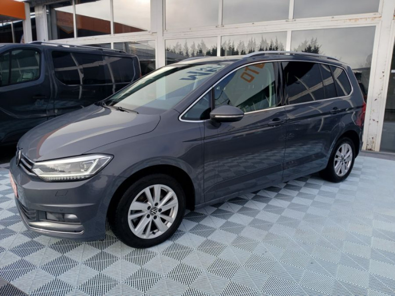 Volkswagen TOURAN III 2.0 TDI 115 DSG7 HIGHLINE CARAT Camera ACC SC TOIT Ouvrant 5PL 1ère Main DIESEL GRIS INDIUM MÉTAL Occasion à vendre