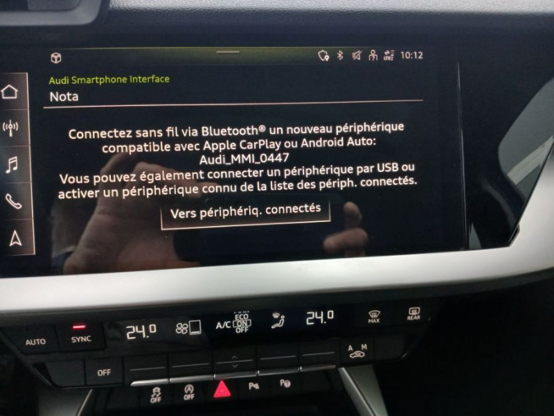 Photo 23 de l'offre de AUDI A3 SPORTBACK IV 35 TDI 150 S Tronic 7 PACK GPS Camera Radars 1ère Main à 25950€ chez Mérignac auto