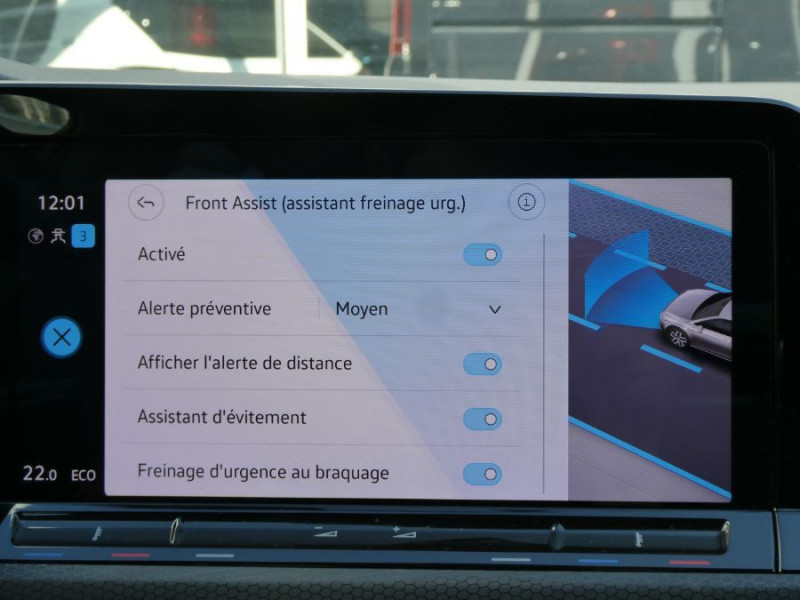 Photo 24 de l'offre de VOLKSWAGEN GOLF VIII 1.4 HYBRID 245 GTE GPS Cockpit ACC LED+ 1ère Main à 27470€ chez Mérignac auto
