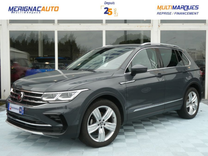 Photo 1 de l'offre de VOLKSWAGEN TIGUAN II (2) 2.0 TDI 150 DSG 2WD ELEGANCE TOE GPS Camera ACC Hayon EL. JA18 1ère Main à 33950€ chez Mérignac auto