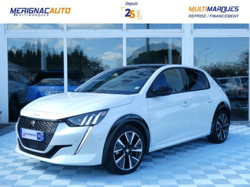 Peugeot 208 II 1.2 PureTech 100 BVM6 GT LINE TOIT Pano ADML ESSENCE BLANC NACRÉ Occasion à vendre