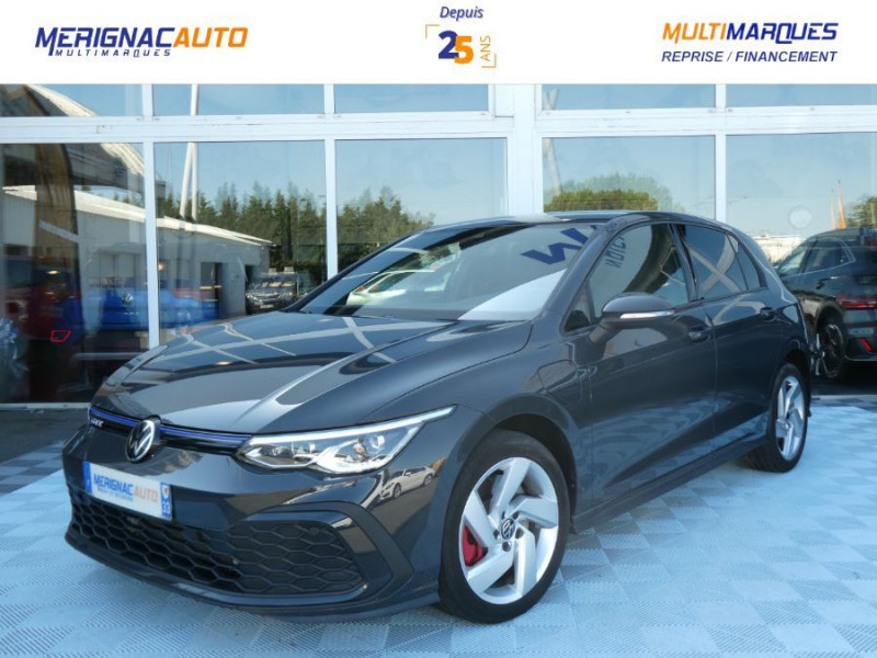 Photo 1 de l'offre de VOLKSWAGEN GOLF VIII 1.4 HYBRID 245 GTE GPS Cockpit ACC SC LED+ Privacy Glass 1ère Main à 27890€ chez Mérignac auto
