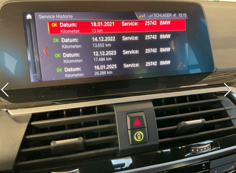 Photo 12 de l'offre de BMW X3 (G01) XDRIVE 20DA 190 Mild Hybrid X LINE TOIT Pano Attel. 1ère Main à 41500€ chez Mérignac auto