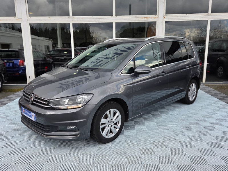 Volkswagen TOURAN III 1.5 TSI 150 DSG7 CARAT HIGHLINE CUIR SE GPS ACC SC 5PL 1ère Main ESSENCE GRIS INDIUM MÉTAL Occasion à vendre