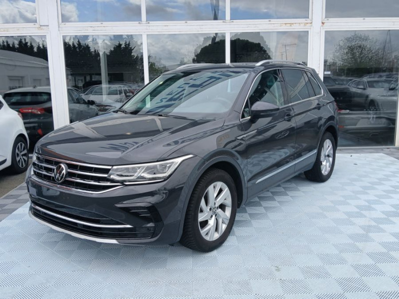 Volkswagen TIGUAN II (2) 2.0 TDI 150 DSG 2WD ELEGANCE TOE GPS Camera ACC Hayon EL. JA18 1ère Main DIESEL GRIS URANO Occasion à vendre