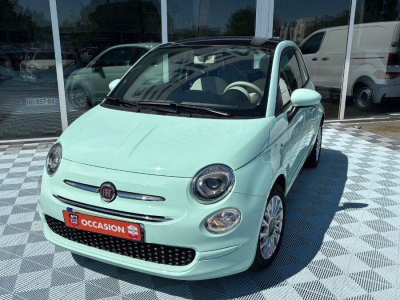 Fiat 500 1.0 70 BVM6 HYBRID LOUNGE Toit Pano ESSENCE VERT MEENT Occasion à vendre