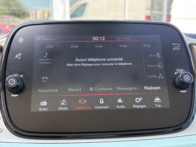 Photo 21 de l'offre de FIAT 500 1.0 70 BVM6 HYBRID LOUNGE Toit Pano à 12750€ chez Mérignac auto