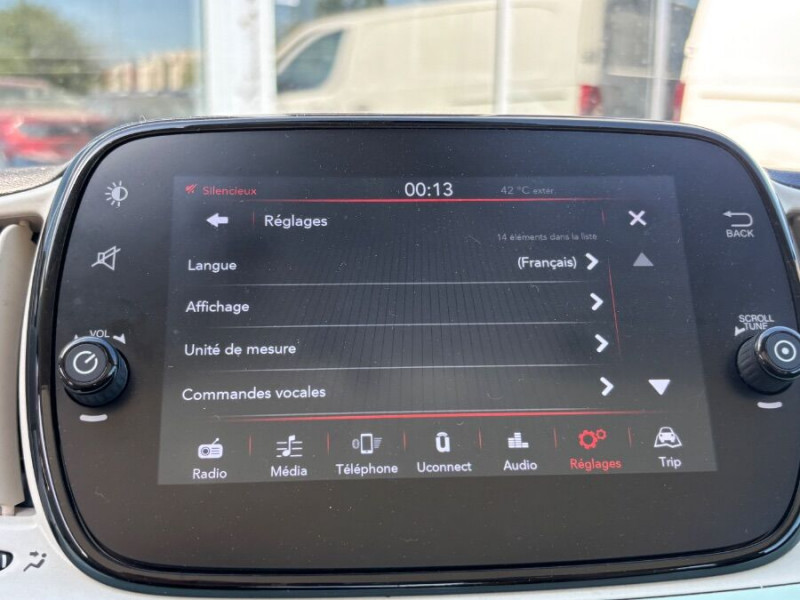 Photo 23 de l'offre de FIAT 500 1.0 70 BVM6 HYBRID LOUNGE Toit Pano à 12750€ chez Mérignac auto