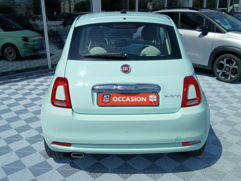 Photo 9 de l'offre de FIAT 500 1.0 70 BVM6 HYBRID LOUNGE Toit Pano à 12750€ chez Mérignac auto