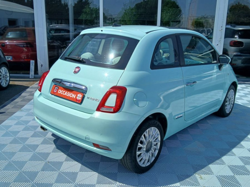 Photo 3 de l'offre de FIAT 500 1.0 70 BVM6 HYBRID LOUNGE Toit Pano à 12750€ chez Mérignac auto