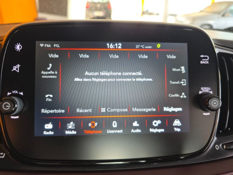 Photo 23 de l'offre de FIAT 500 1.2 69 Dualogic STAR TOIT Pano JA16 CarPlay à 12850€ chez Mérignac auto