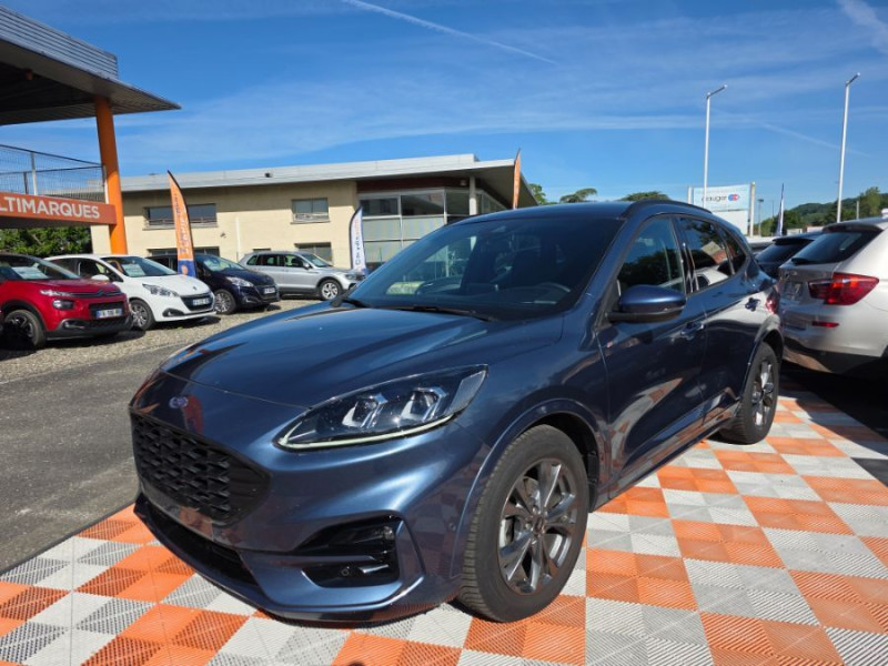Ford KUGA 2.0 ECOBLUE D 120 BVA8 ST LINE X 360° Attel. Options... DIESEL BLEU MÉTAL Occasion à vendre