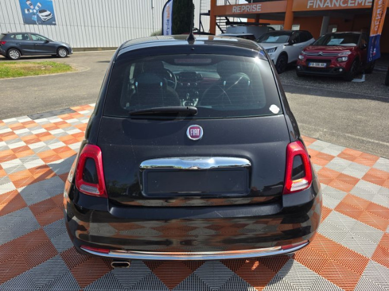 Photo 6 de l'offre de FIAT 500 1.2 69 Dualogic STAR TOIT Pano JA16 CarPlay à 12850€ chez Mérignac auto